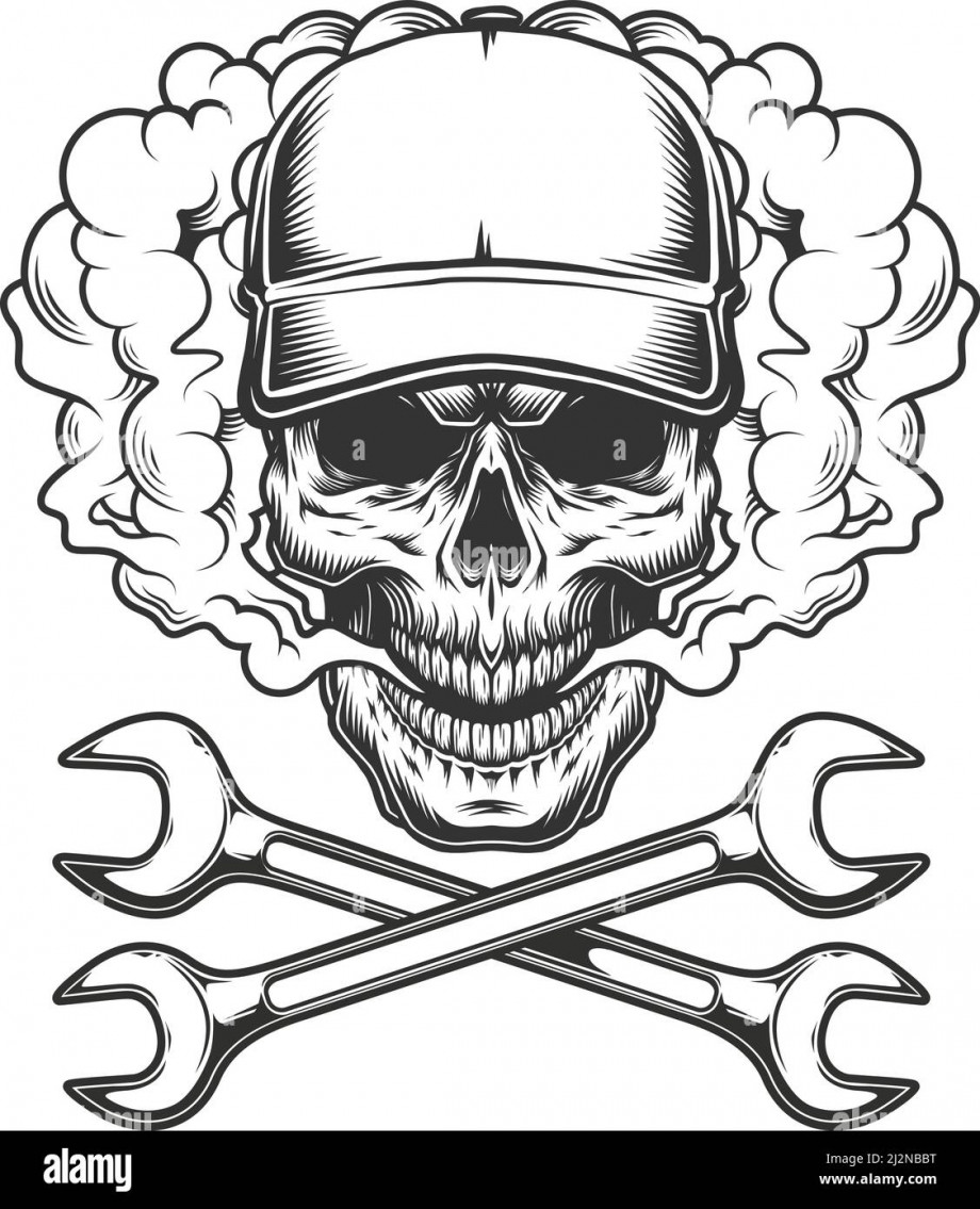 vintage-monochrome-skull-wearing-baseball-cap-in-smoke-cloud-with-crossed-wrenches-isolated-vector-illustration-2J2NBBT.jpg